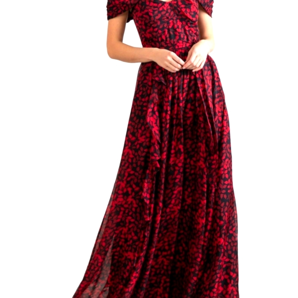 Anais dress Shoshanna burgundy jet
